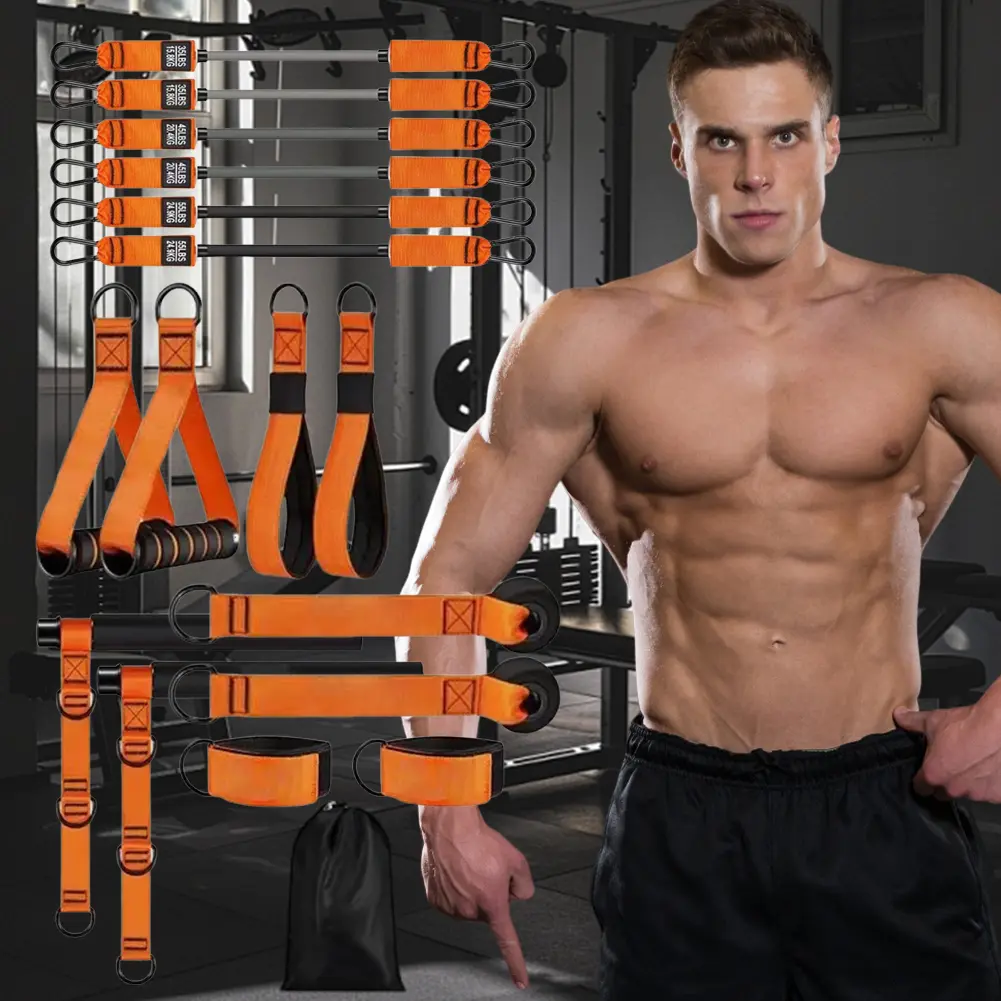 Pilates Bar Kit & Resistance Bands Multifunctional Pilates Bar Portable Yoga Pilates Stick Home Gym Strength Training Equipment