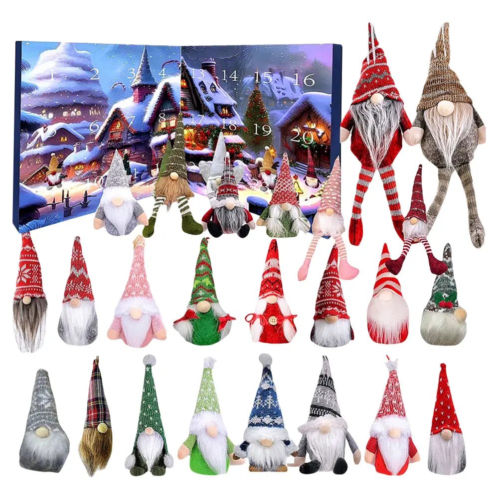 2024 Christmas Gnome Holidays Advent Calendar Gnome Dolls Christmas Advent Calendar Christmas Countdown Calendar for Kids Adults