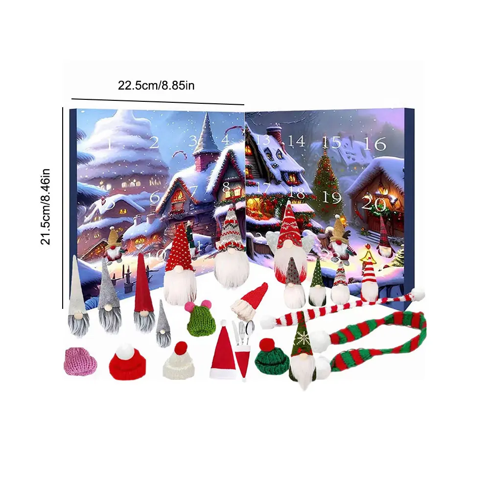 2024 Christmas Gnome Holidays Advent Calendar Gnome Dolls Christmas Advent Calendar Christmas Countdown Calendar for Kids Adults
