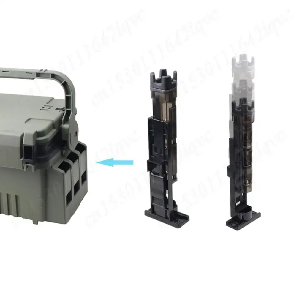 Portable Fishing Box Rod Barrel Holder Fishing Box Rod Stand Detachable Fishing Pole Tube Stand Adjustable Pole Accessories