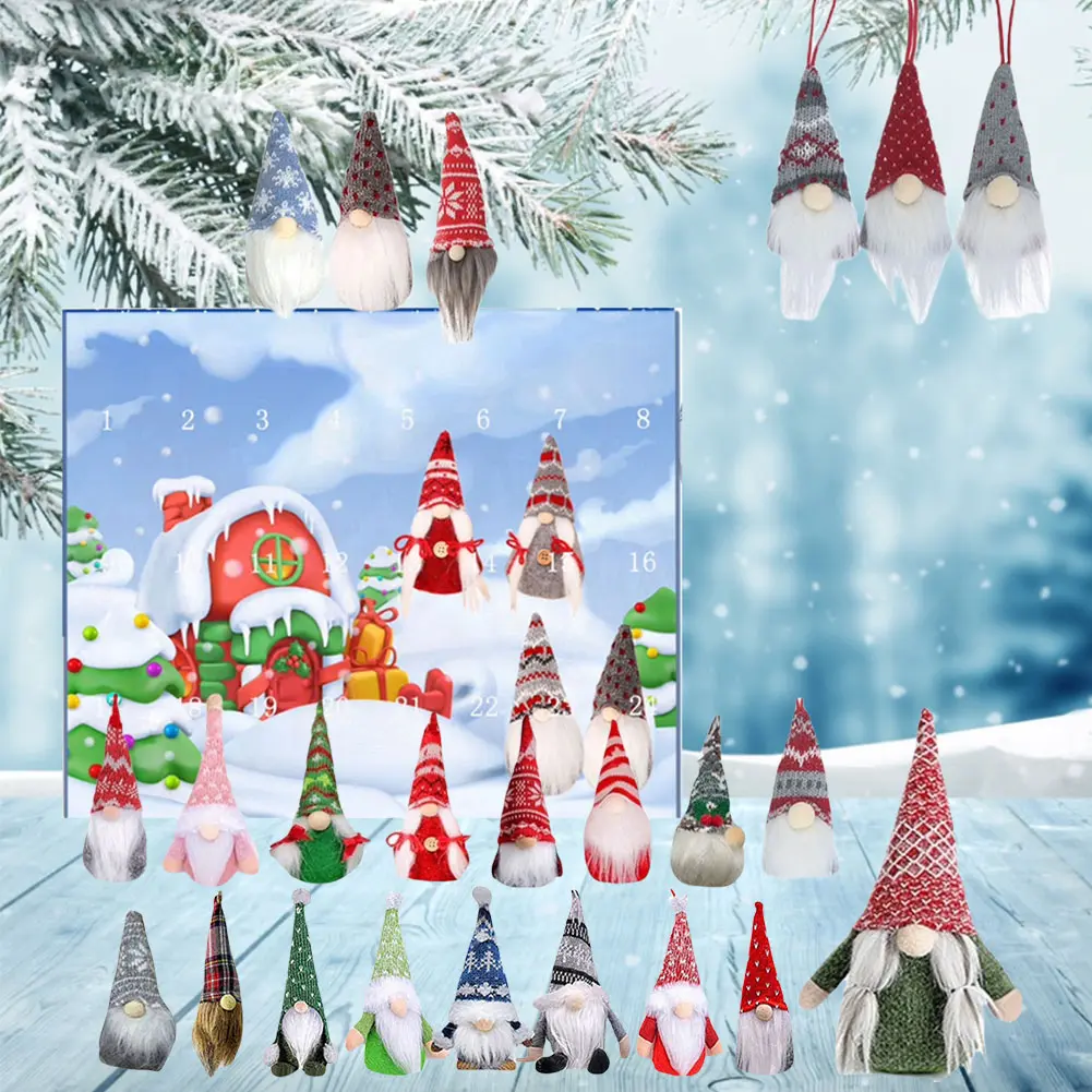 2024 Christmas Gnome Holidays Advent Calendar Gnome Dolls Christmas Advent Calendar Christmas Countdown Calendar for Kids Adults