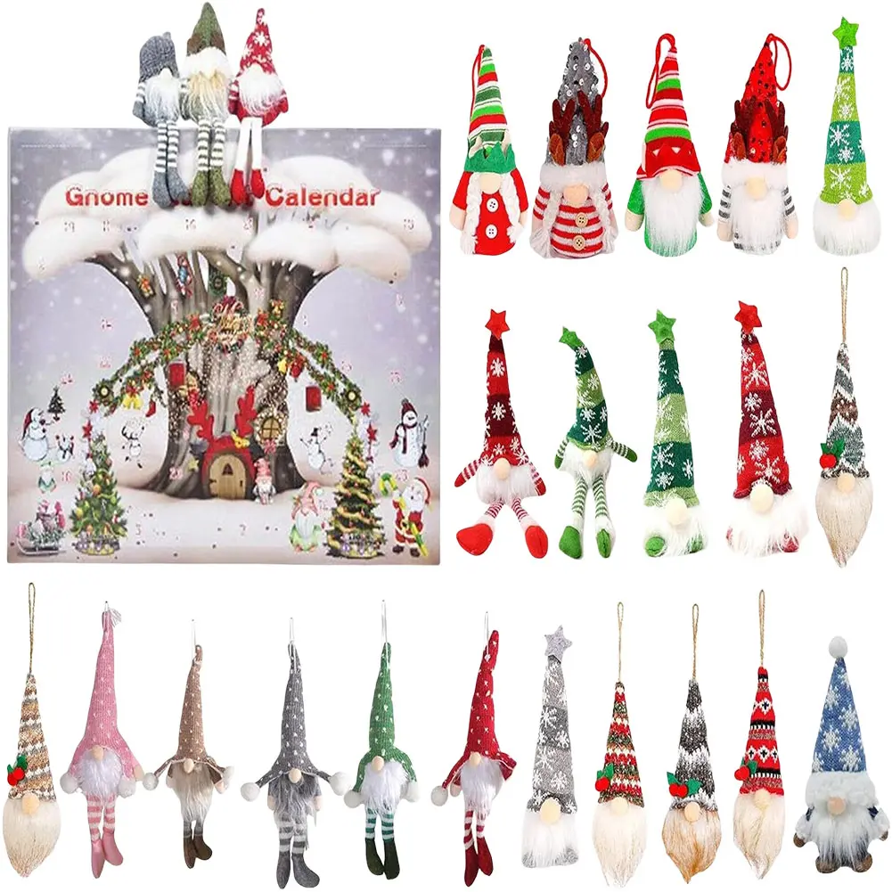 2024 Christmas Gnome Holidays Advent Calendar Gnome Dolls Christmas Advent Calendar Christmas Countdown Calendar for Kids Adults