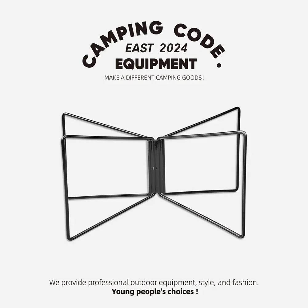 Aluminum Alloy Box Stand Carbon Steel Organizer Box Camping Folding Cooler Box Stand Bracket Shelf for Outdoor Picnic Fishing