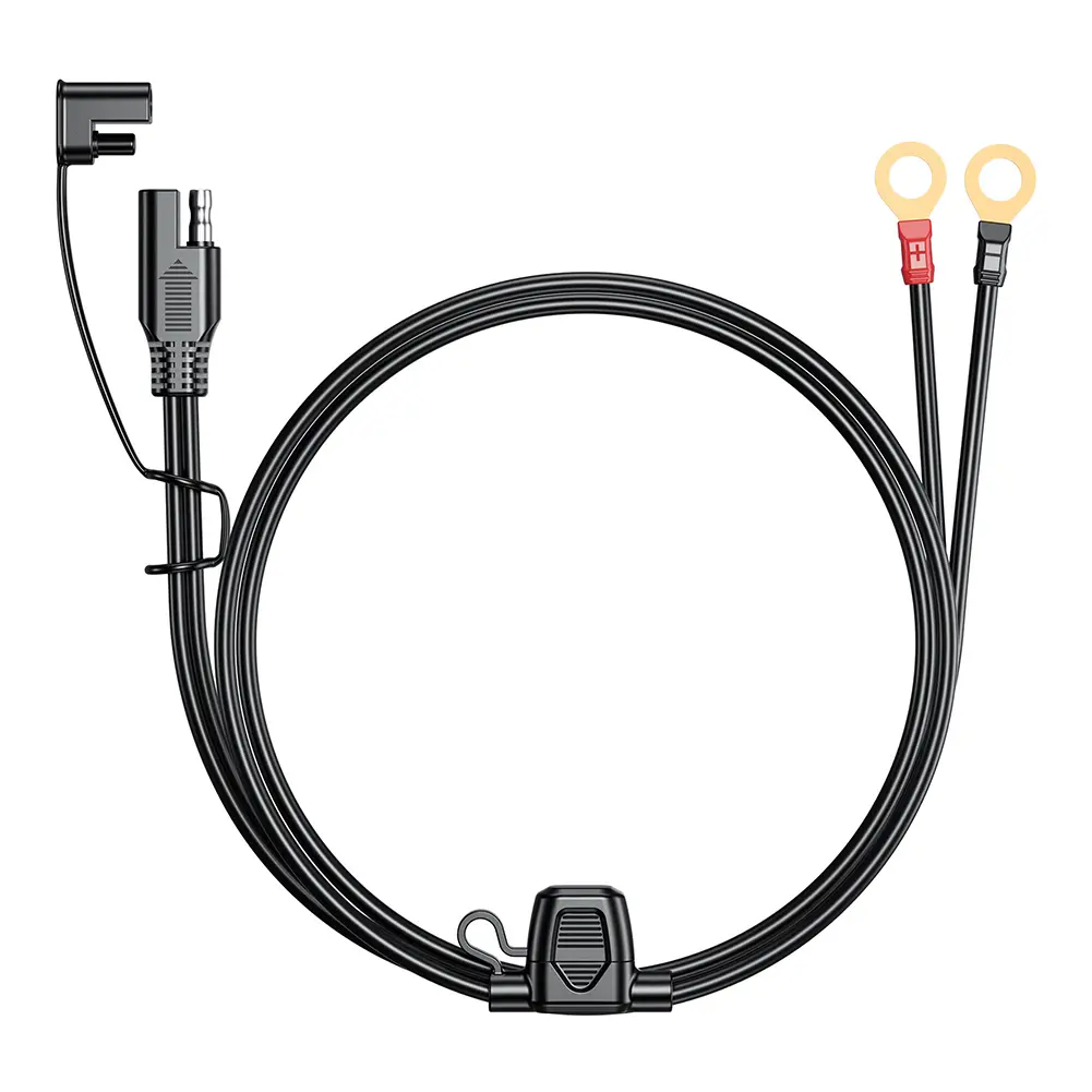 18AWG Quick Release SAE Cable 12-24V Ring Terminal SAE To Ring Connectors Extension Cord 2FT 6FT for Battery Charger/Maintainer