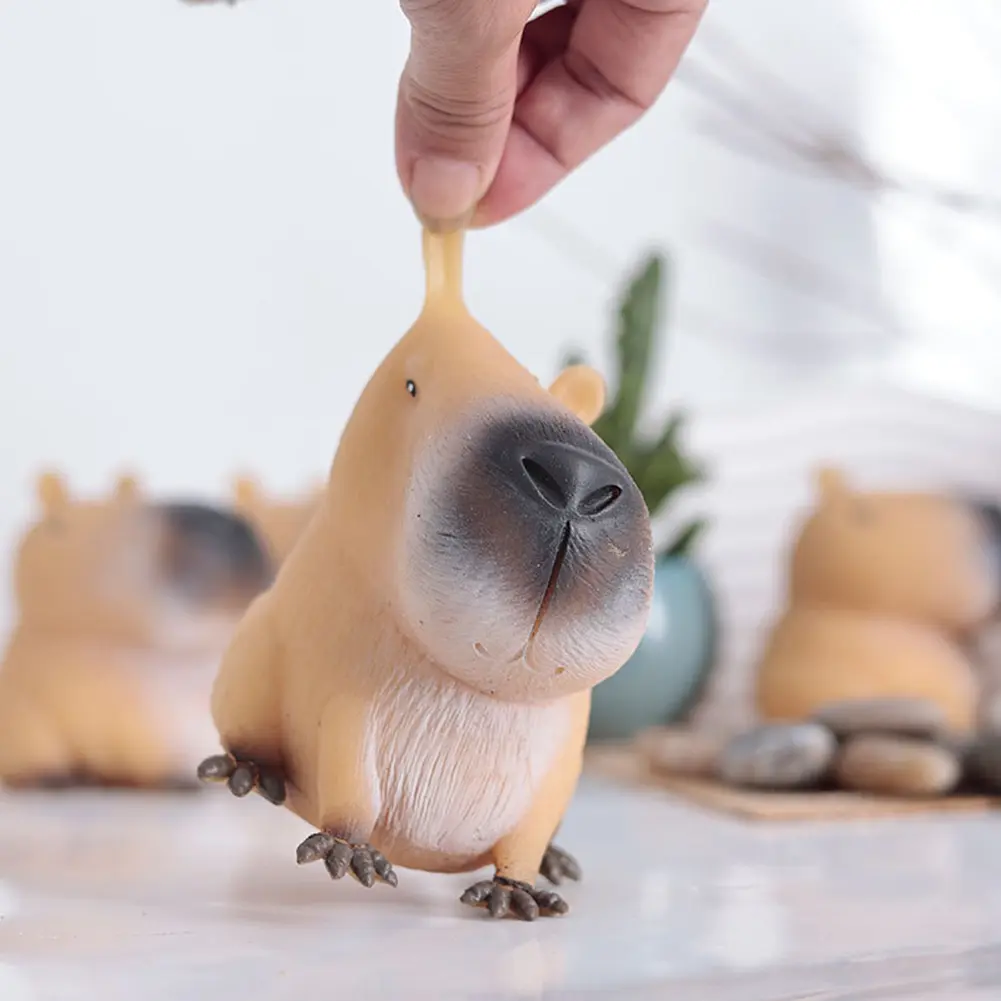 Cute Cartoon Capybara Mochi Pinching Toy Squishy Toy Fidget Antistress Toys Kawaii Pu Slow Rebound Squeeze Toys Hand Relax Gift