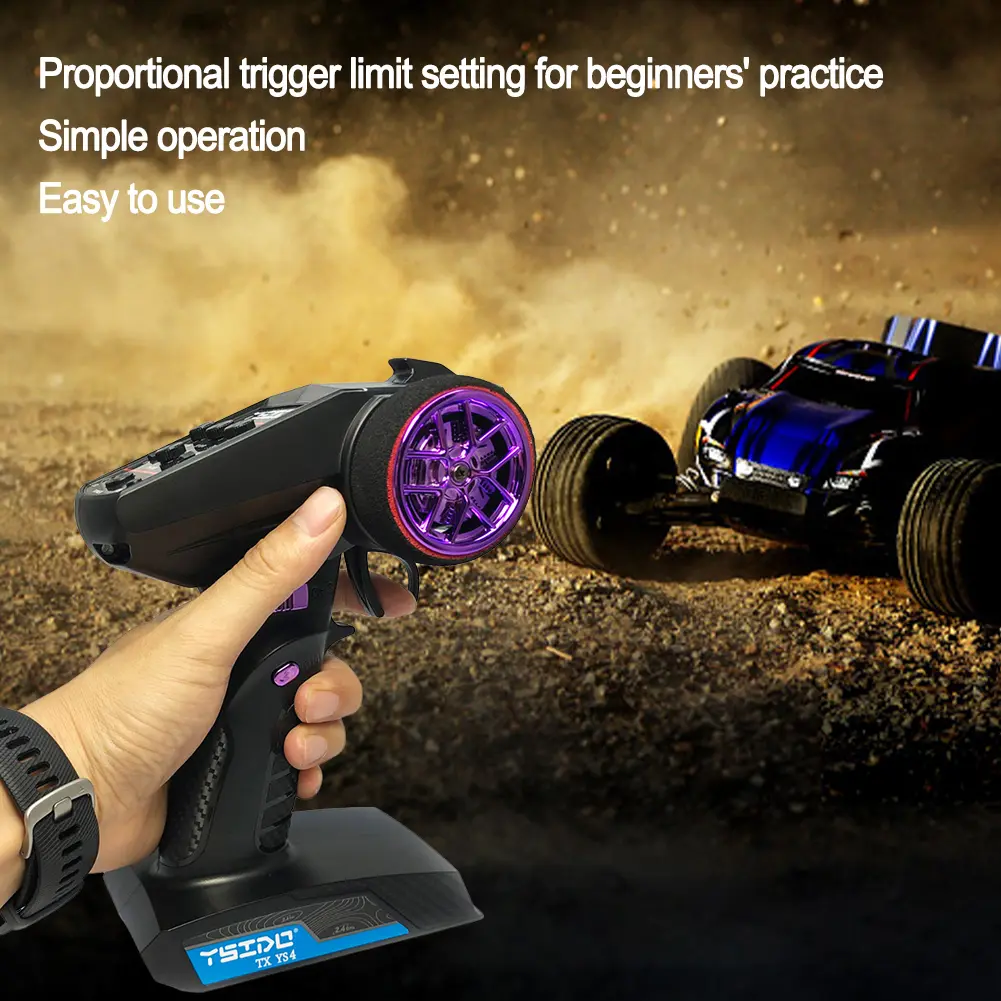 2.4G 4CH/7CH Digital Radio Transmitter with Receiver RC Remote Controller for 1/10 1/8 Crawler Controller RC Boat Car