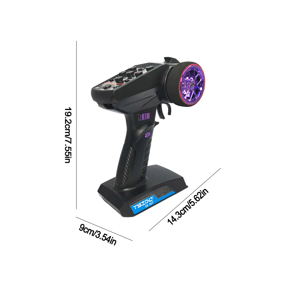 2.4G 4CH/7CH Digital Radio Transmitter with Receiver RC Remote Controller for 1/10 1/8 Crawler Controller RC Boat Car