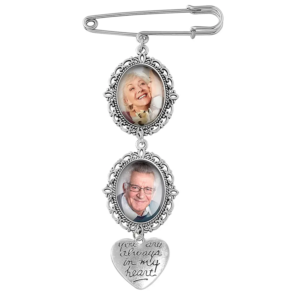 Pin Pendant Wedding Bouquet Photo Charms Bouquet Charms for Bridal Wedding Party