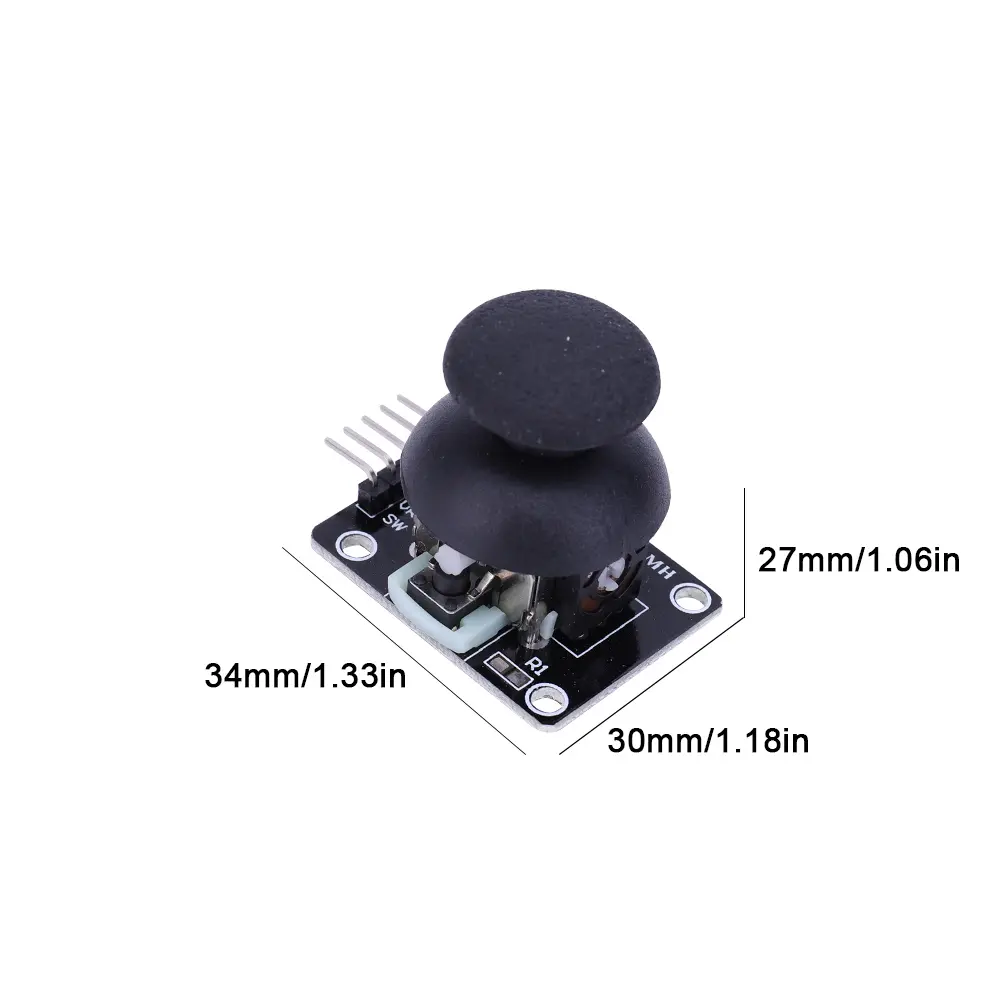 20-1PCS For PS2 Dual-axis Joystick Breakout Module Control Lever Sensor KY-02 Game Controller Sensor Board XY Joystick Module