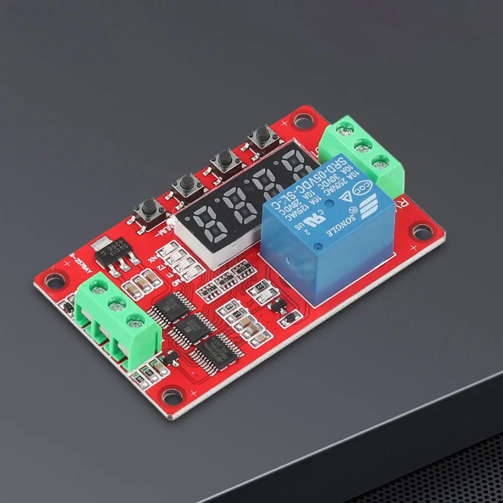 FRM01 Infinite Loop Relay Module Multifunction Timer Control Relay Switch DC 5V 12V 24V 1CH Loop Delay Self-Locking Timing Board