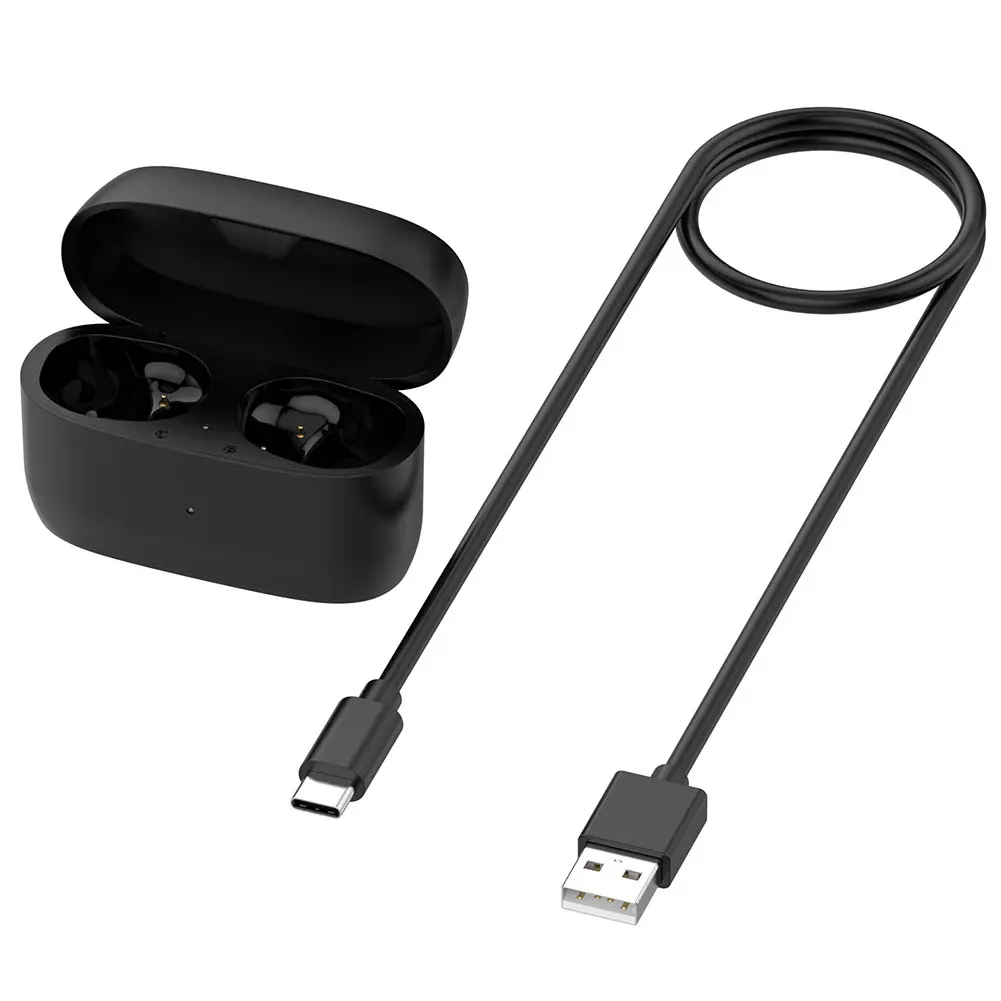 590mAh Wireless Earphones Charging Case with LED Indicator Charging Case Box Replacement Charger Case for Jabra Elite 4/Elite 3