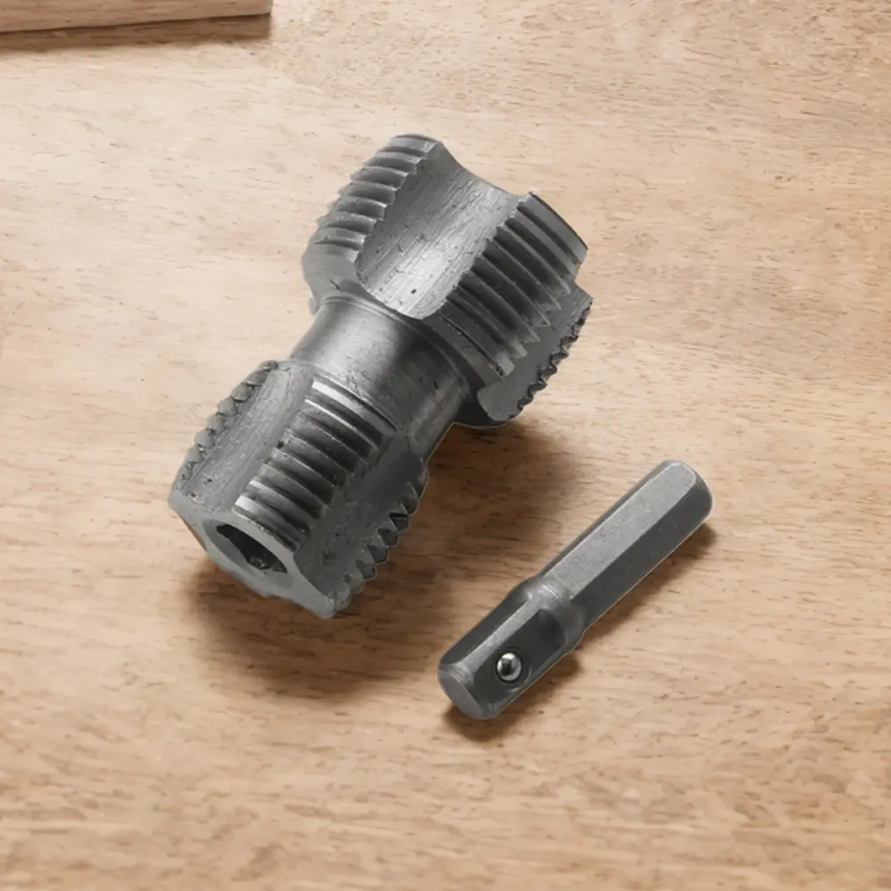 4 Points 6 Points Tapered Pipe Thread Tap Water Pipe Thread Opener Water Pipe Inner Hole Drill for PVC Plastic Pipe Thread Tap
