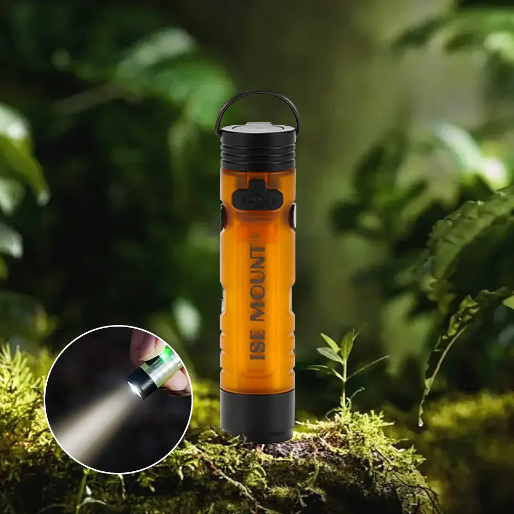 LED Outdoor Mini Flashlight with Magnetic Hook Small Handheld Flashlight Portable Camping Flashlight for Fishing Hiking