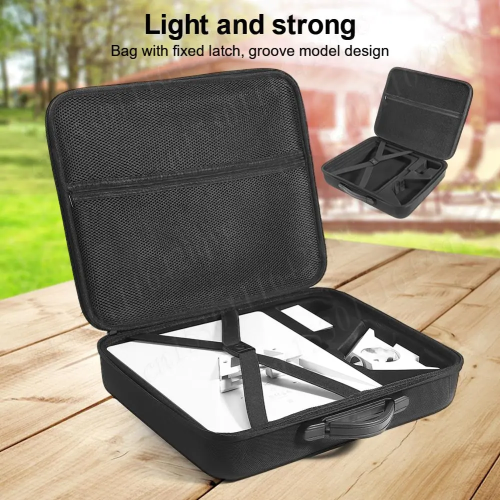 Protective Case Organizer for Starlink Mini Dish Kit Waterproof Storage Bag with Precision Cut Foam Hard Travel Carrying Case