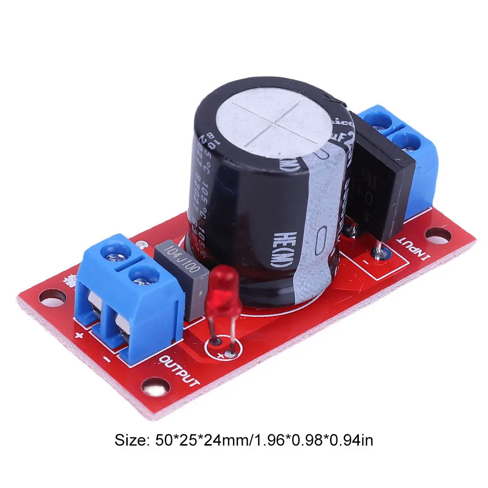 Rectifier Filter Power Supply Board with LED Indicator Rectifier AC To DC Single Power Supply Board Power Rectifier Filter Board