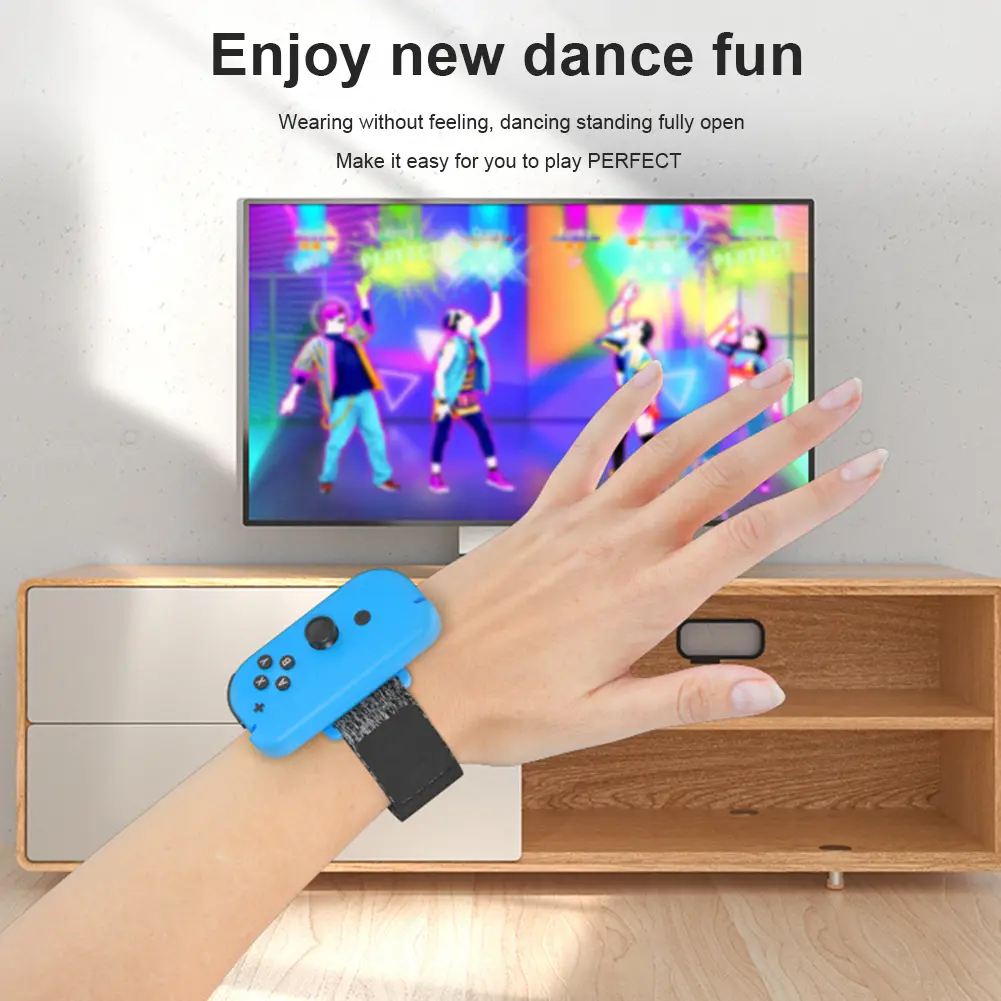 For Nintendo Switch Just Dance Game Accessories for Joy-Con Controller Armband Adjustable Elastic Dance Game Bracelet Strap