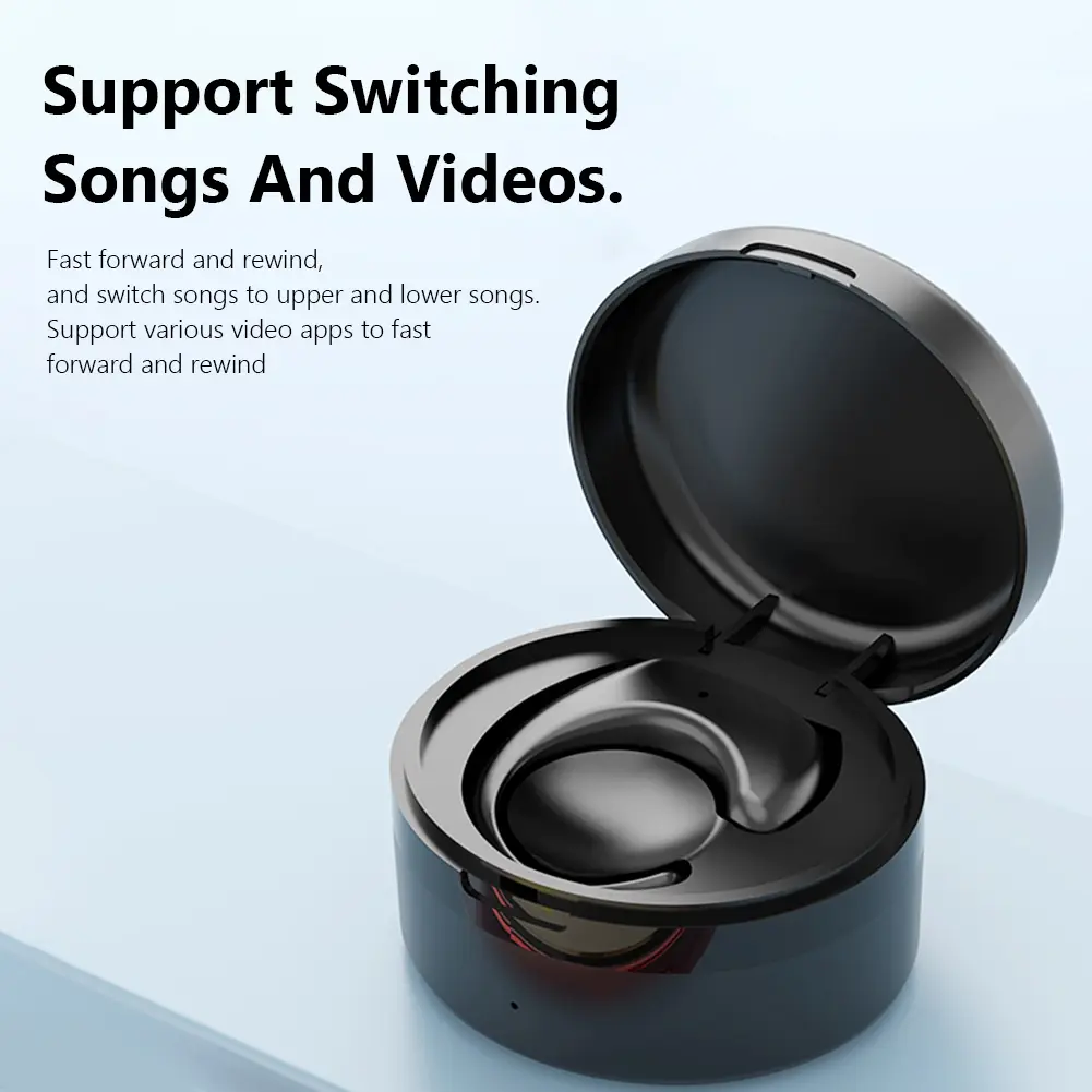 Smart Browsing Device Bluetooth-compatible 5.3 Ring Remote Control with Charging Compartment Fingertip Flipping for Mobile Phone