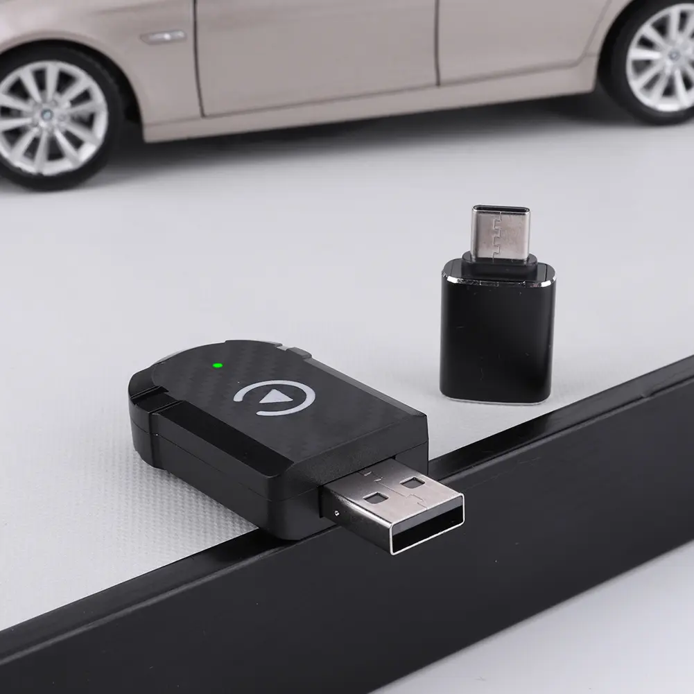 Wired To Wireless Carplay & Android Auto Mini Adapter Auto Connect AI Box OTA Online Upgrade for Wired CarPlay Android Auto Cars