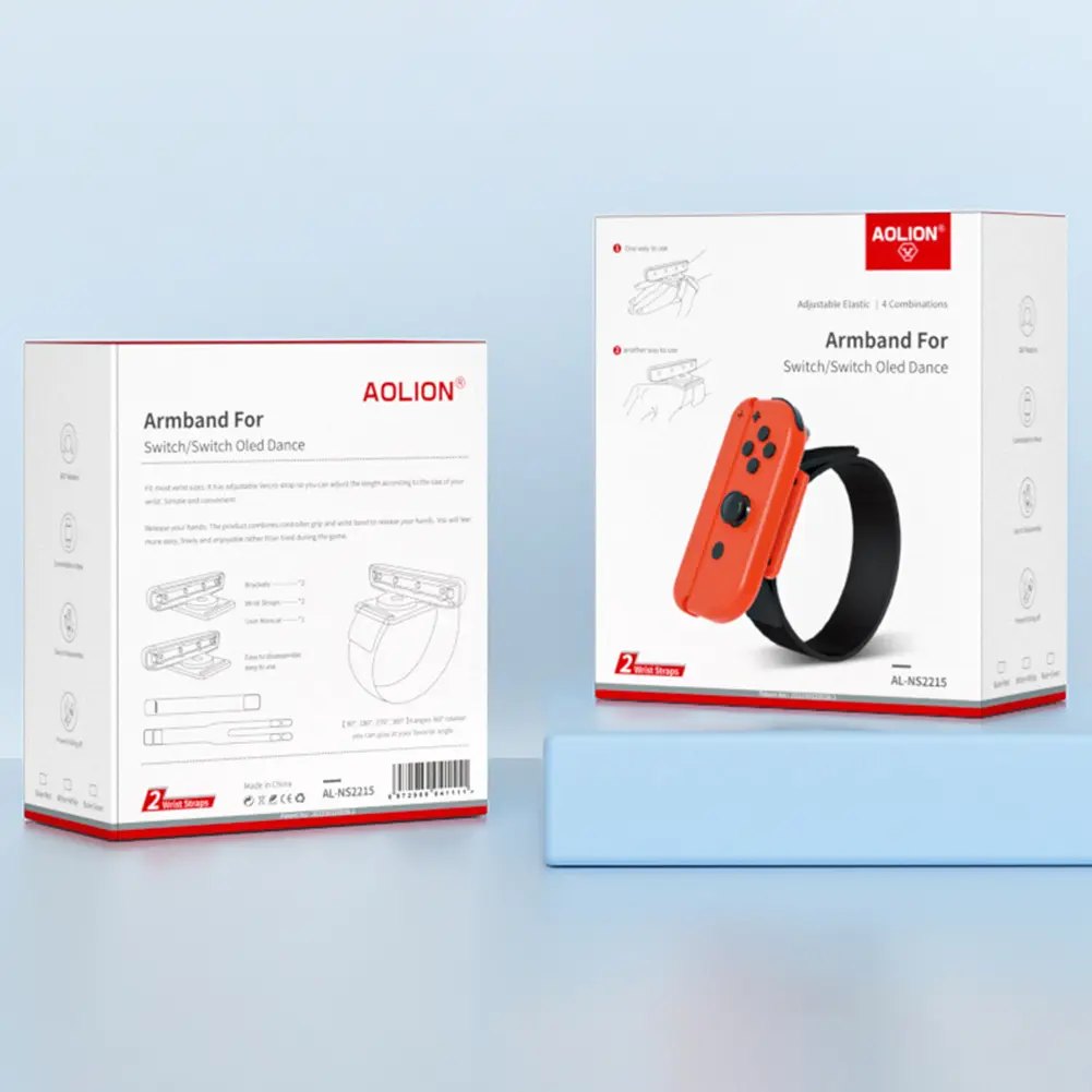 For Nintendo Switch Just Dance Game Accessories for Joy-Con Controller Armband Adjustable Elastic Dance Game Bracelet Strap