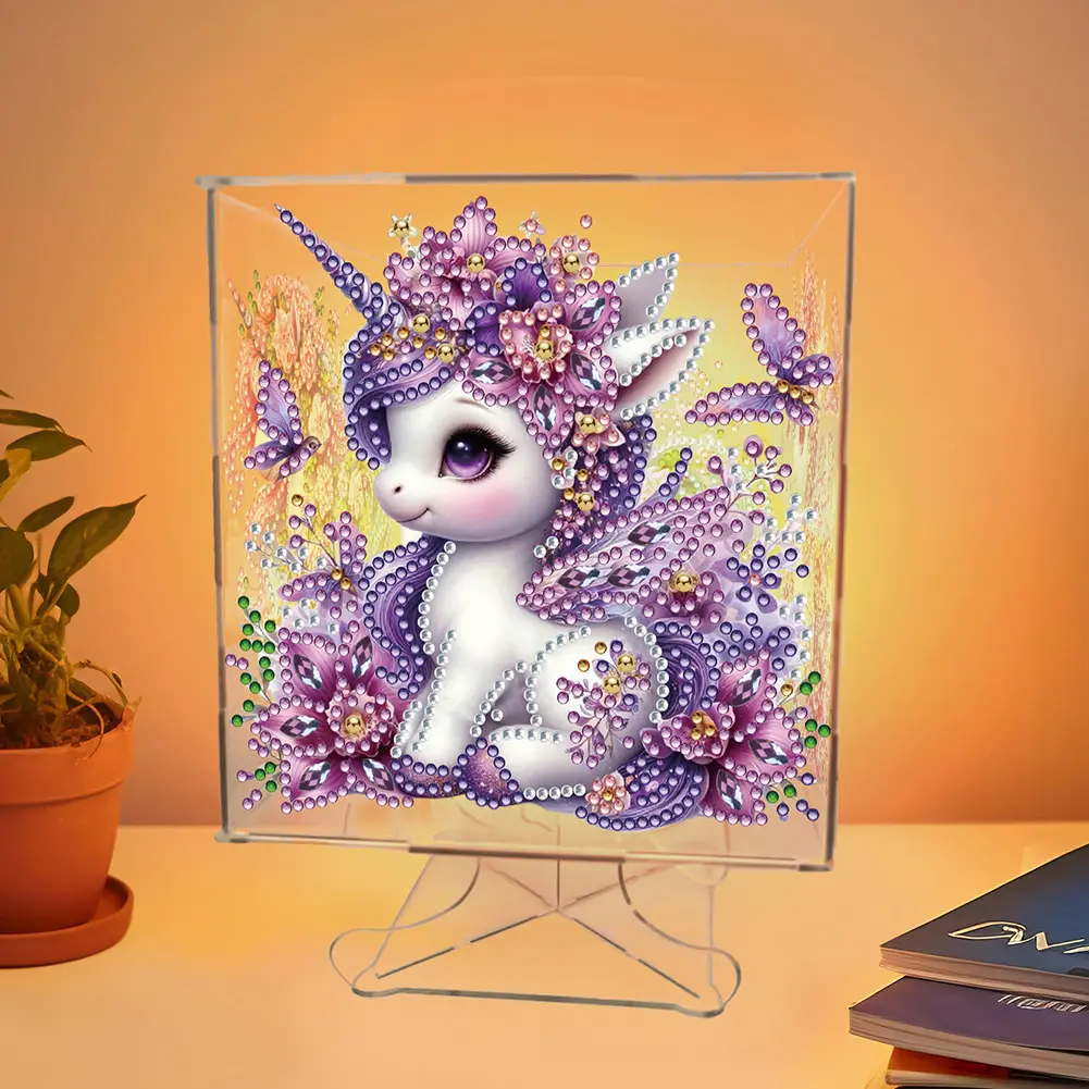 DIY Diamond Painting LED Lamp with Tools Diamond Painting Night Light Diamond Painting Bedside Lamp Arts Crafts Home Decoration