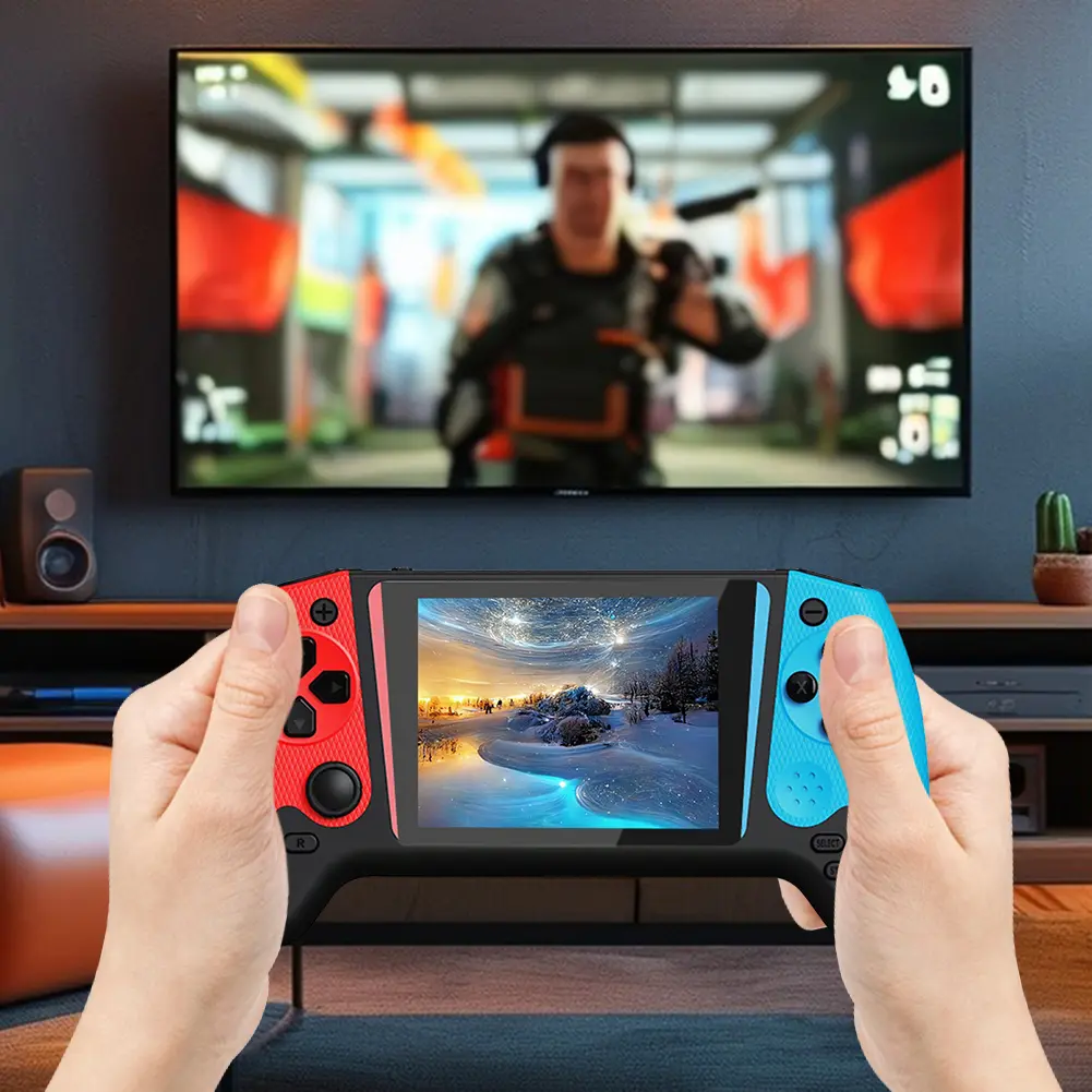Retro Handheld Game Console 3.5inch LCD Screen 1200mAh Gaming Console Nostalgic Game Console for Kids Adults for Single Player