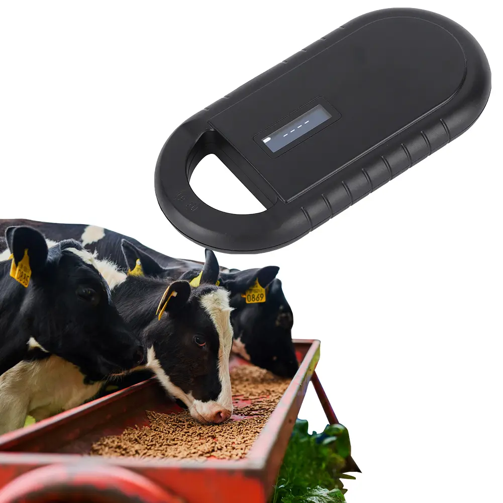 Pet ID Reader 134.2Khz 125kHz Animal RFID Reader Chip Transponder EMID FDX-B Pet Scanner Handheld Microchip Scanner ISO11784/5