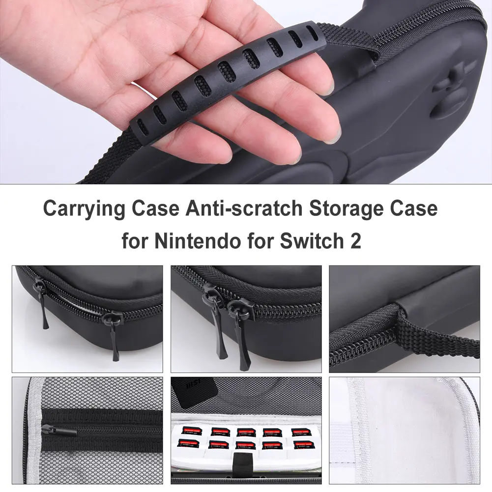 Carrying Case Shockproof Portable Storage Bag Anti-scratch Storage Case Organizer Bag for Switch 2 Console & Accessories