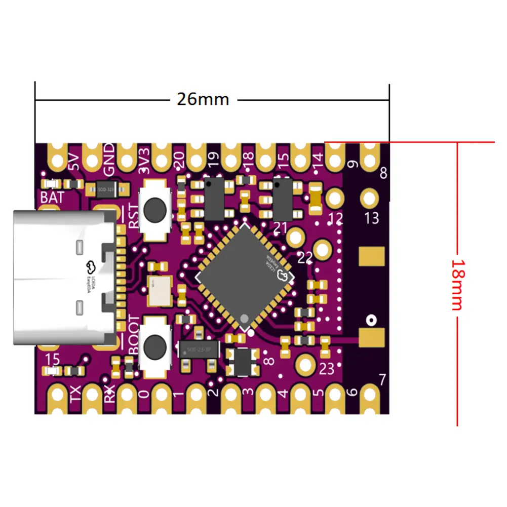 ESP32-S3 ESP32-C6 WIFI BT Development Board Type-C Dual-Mode WiFi+BT Module