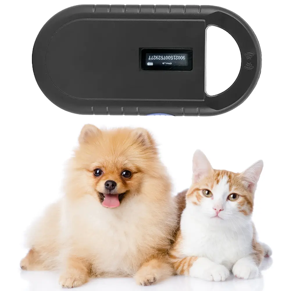 Pet ID Reader 134.2Khz 125kHz Animal RFID Reader Chip Transponder EMID FDX-B Pet Scanner Handheld Microchip Scanner ISO11784/5