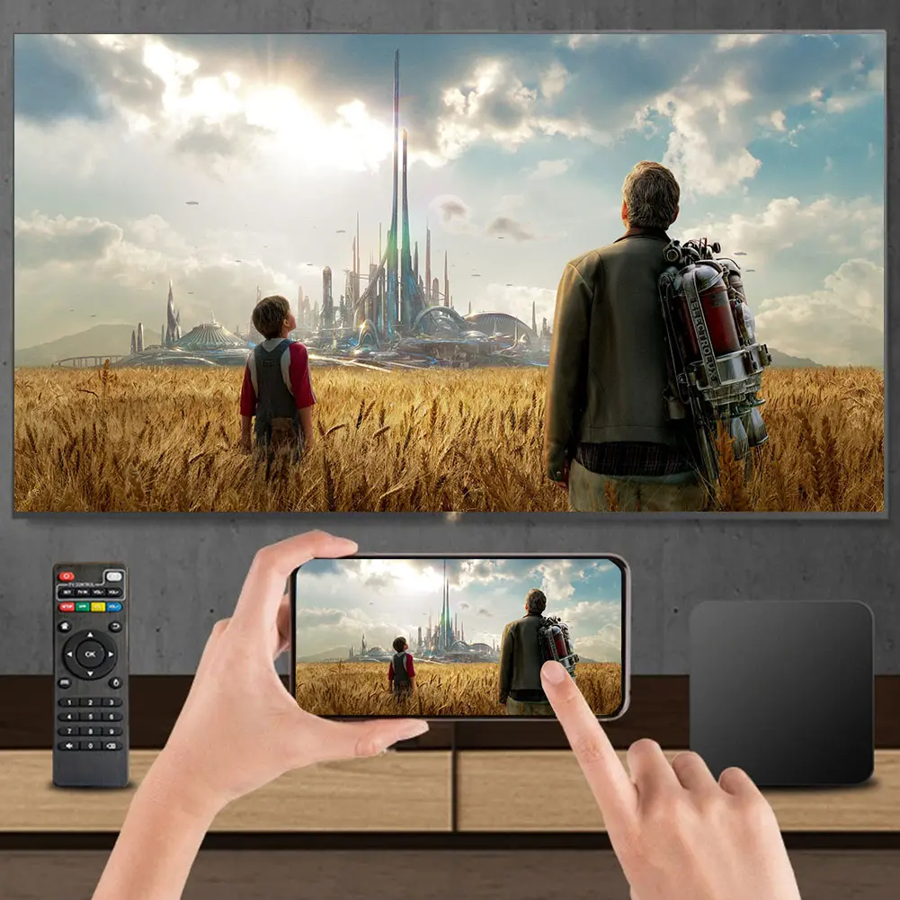 Android 12 Set Top Box RK3228A Quad Core 2.4G&5G Dual WiF Smart TV Box RAM 1GB ROM 8GB Video Media Player