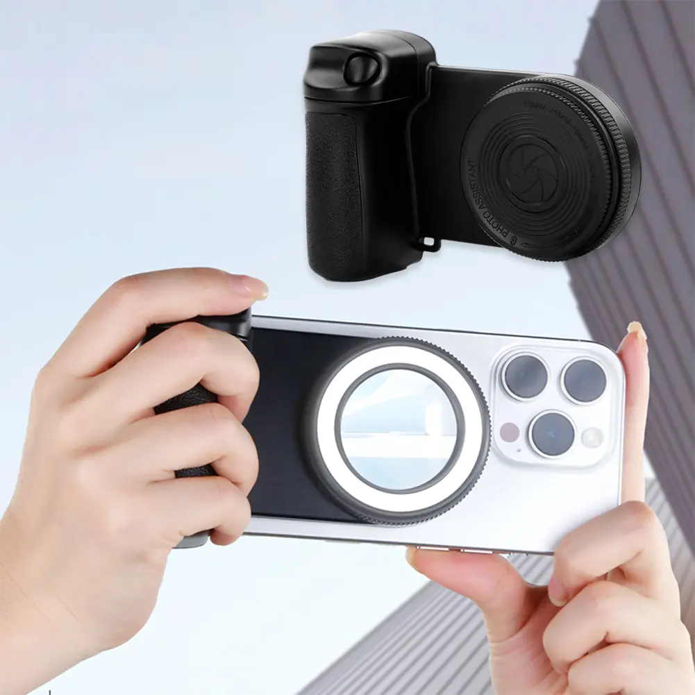 For Magsafe Magnetic Bluetooth-Compatible Shutter Camera Handle Grip Selfie Stablizer Camera Photo Stabilizer for Android iPhone