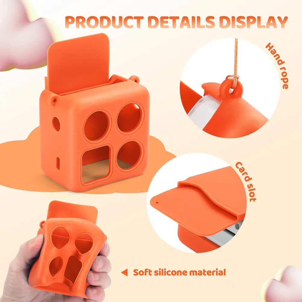 Protective Sleeve Case Anti-Slip Soft Silicone Protective Case Skin Cover for Yoto Mini Player