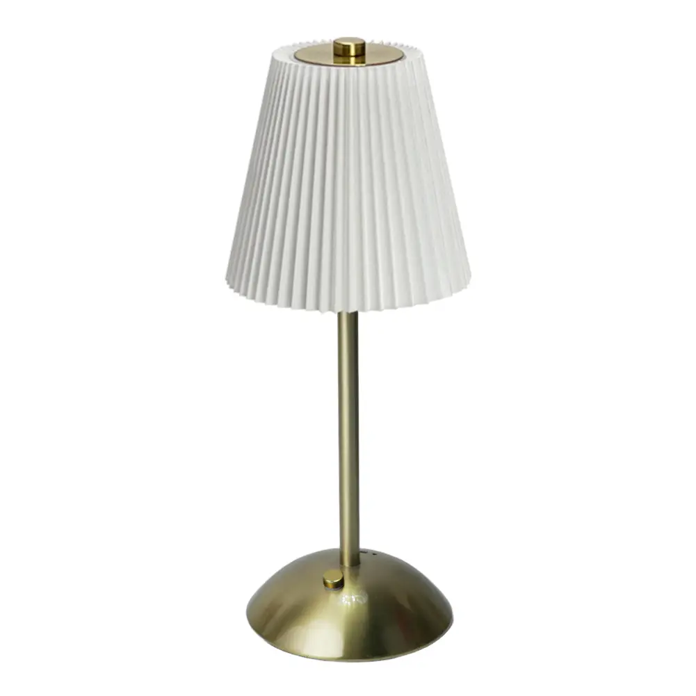 Cordless Table Lamp Wireless Bedside Lamp USB Rechargeable Portable Metal Desk Lamp Touch Control for Restaurant Bar Coffee Shop