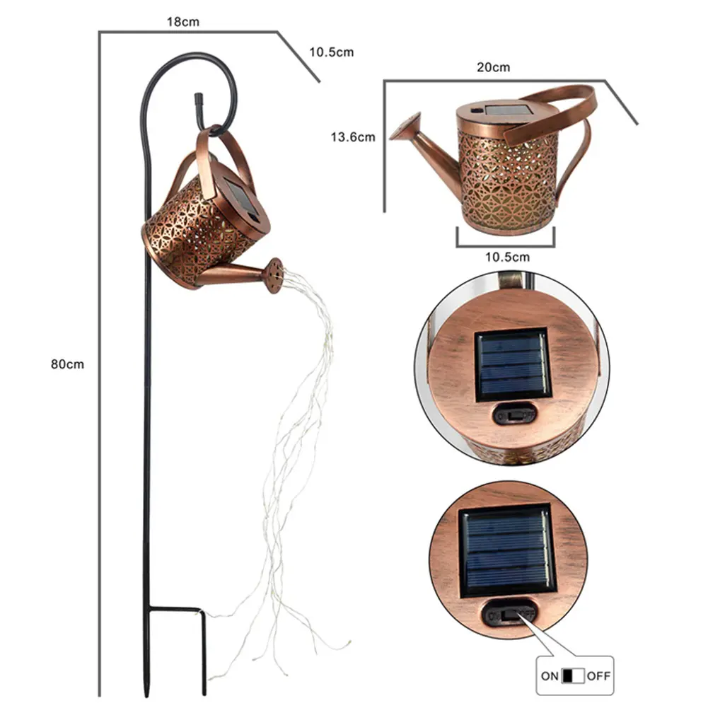1.2v Outdoor Solar Lights Sun Protection Solar Streetlights Automatically Lights Up Garden for Home Holiday Party Supplies