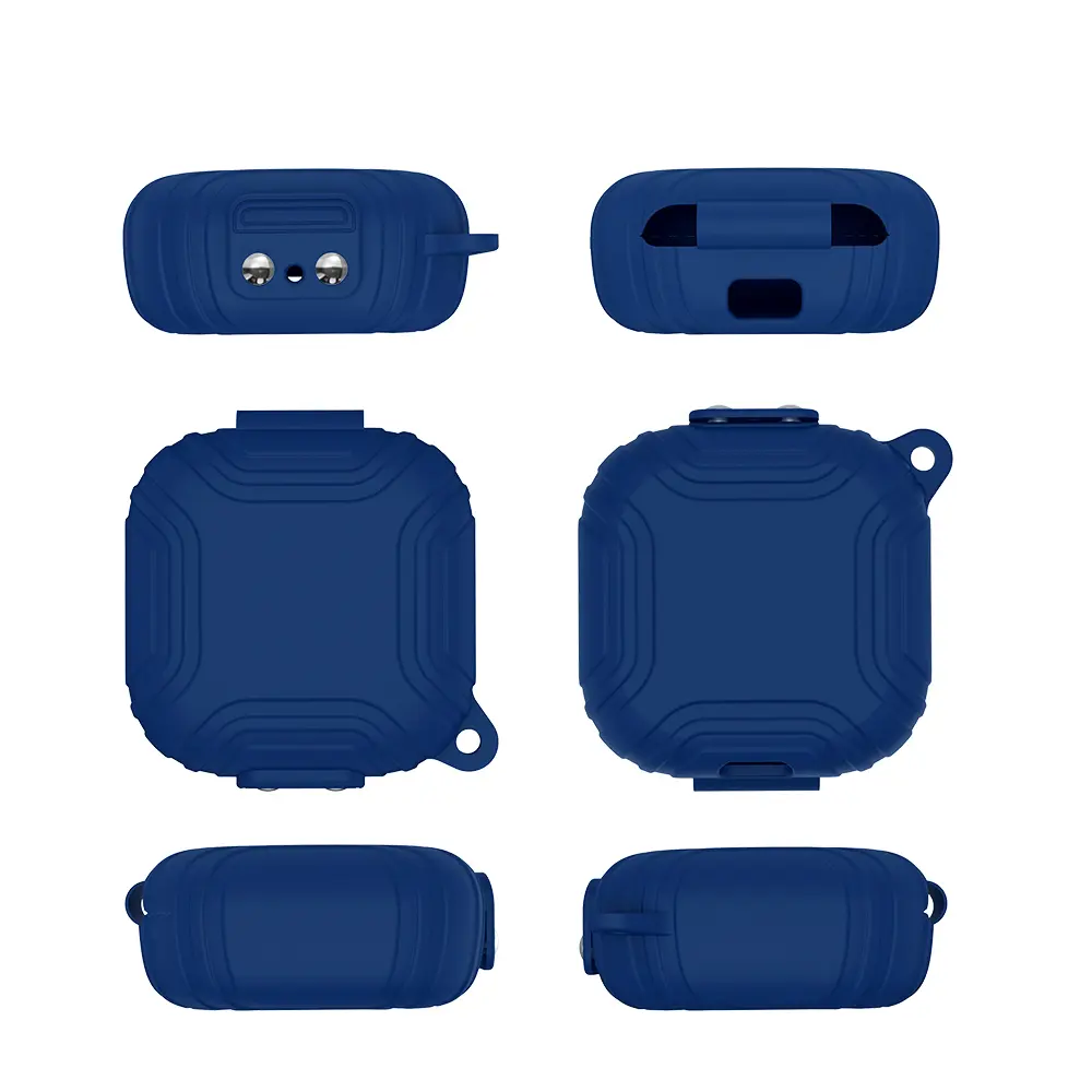 Silicone Headphone Box Case With Lanyard Hook Earphone Headphones Cover Waterproof Fall-protection for SHOKZ OpenFit T910
