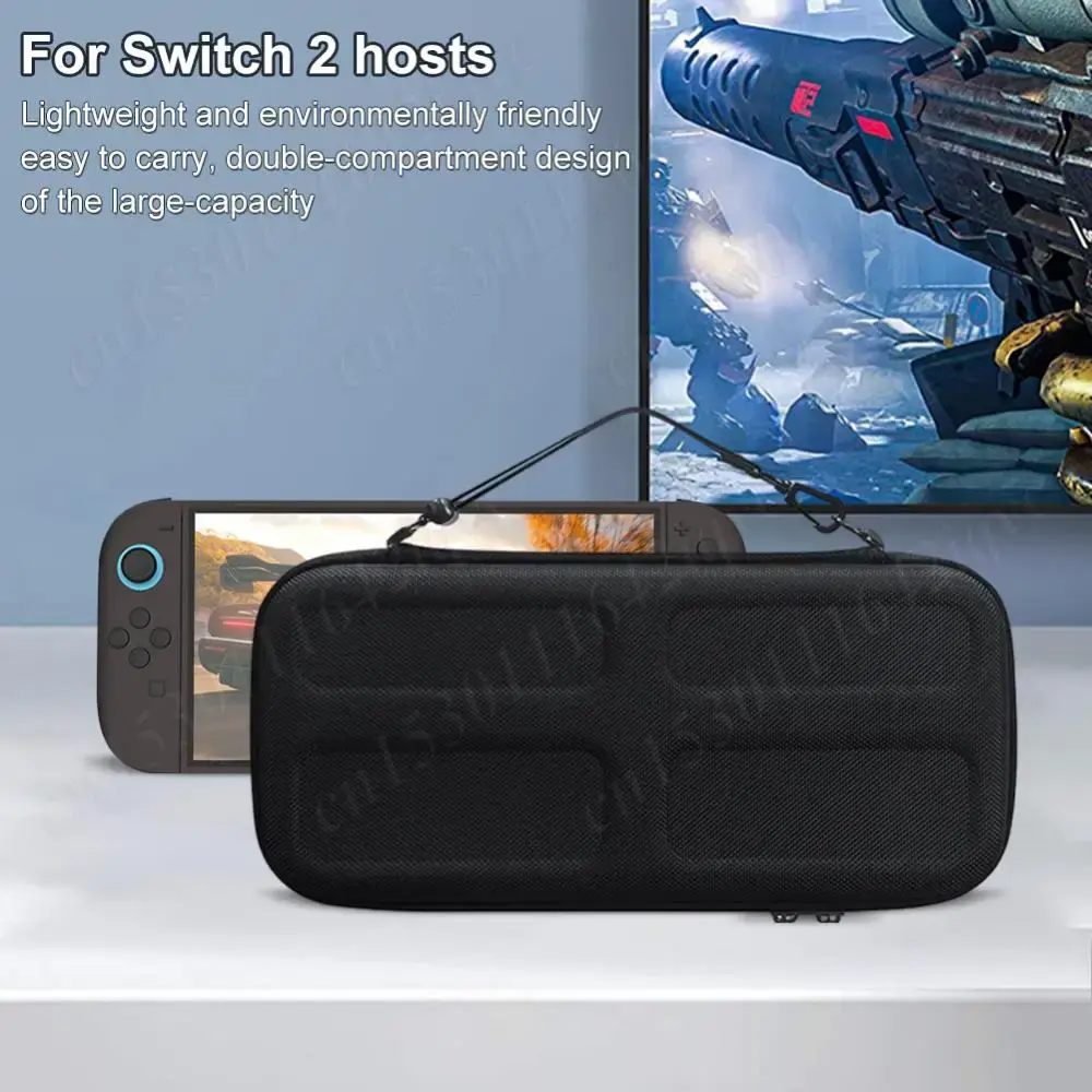 Portable Storage Bag for Nintendo Switch 2 Carrying Case EVA Shockproof Protective Travel Bag for Switch 2 Games Accessories