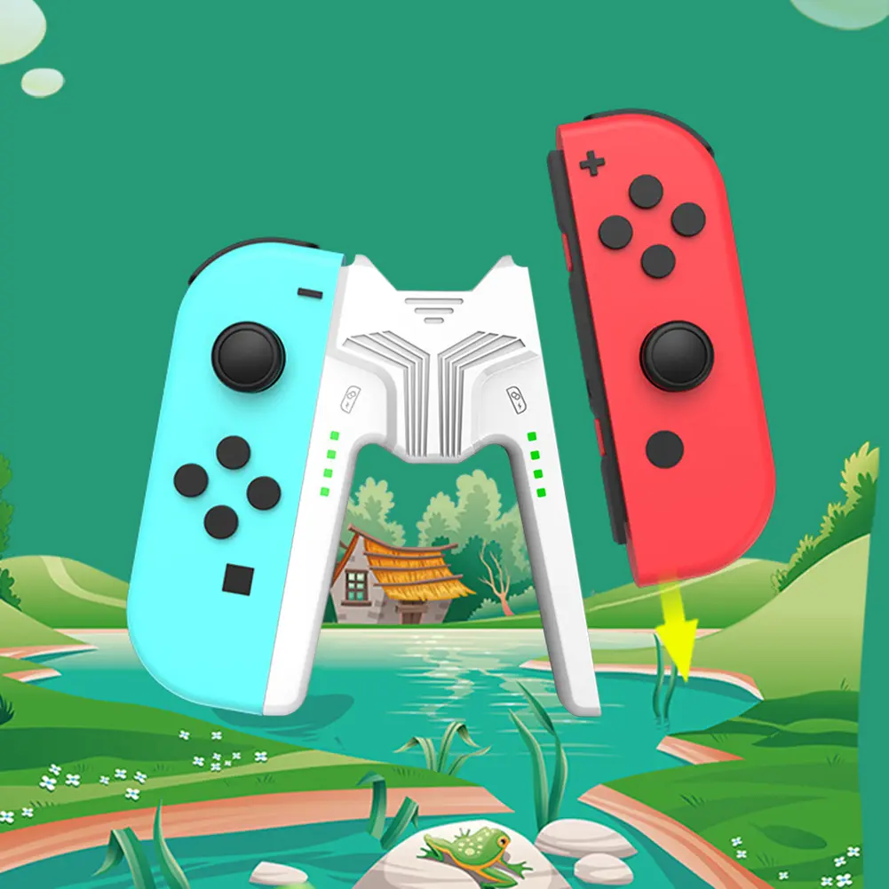 Charging Grip Bracket for Switch/Switch OLED Joy-con Handle Gaming Controller Type C Port Charging Station Handle Charging Dock