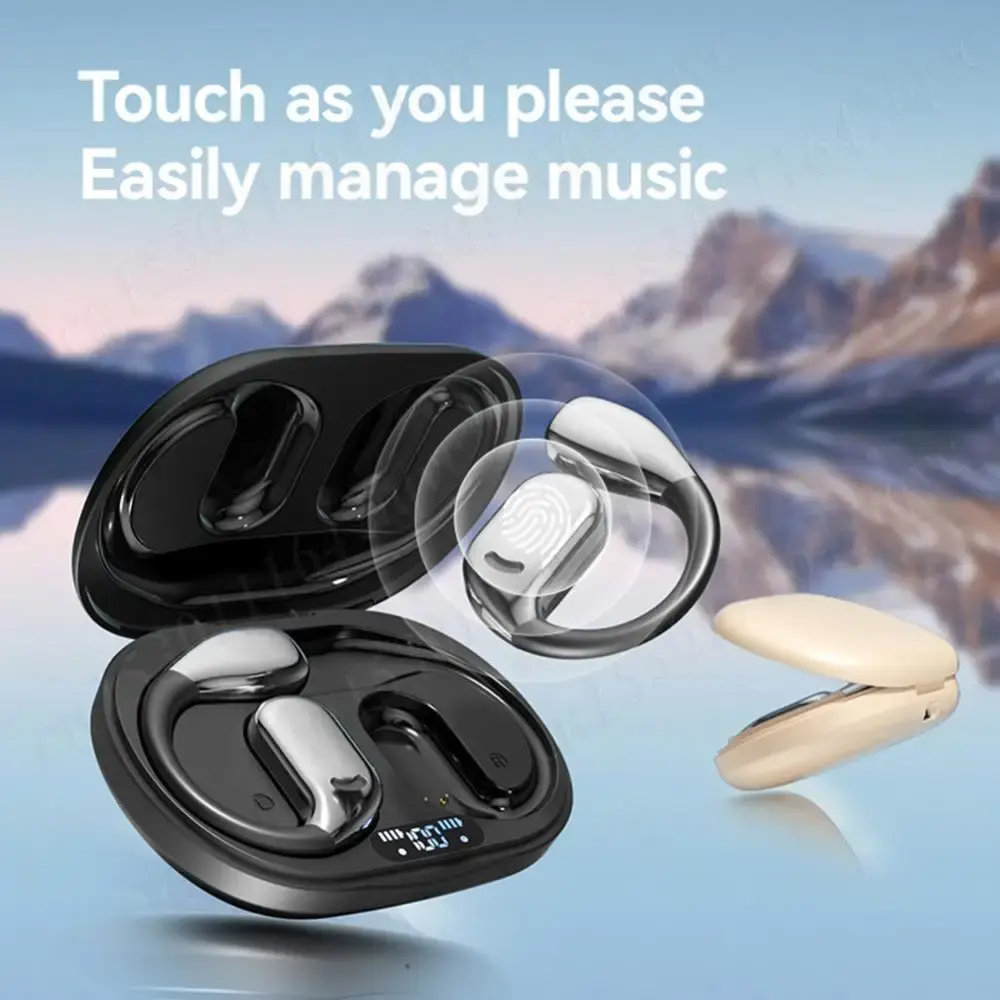 M75 AI Translator Earbuds Bluetooth5.4 Translator Device 144 Languages Real-time Language Translation Earphones Touch Control