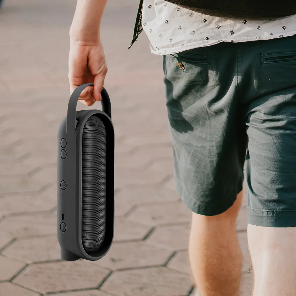 Silicone Case with Handle Travel Carrying Case Shockproof Flexible Carrying Case Anti-Scratch for Beats Pill Portable BT Speaker