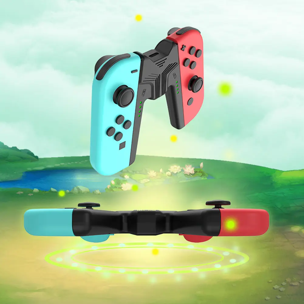Charging Grip Bracket for Switch/Switch OLED Joy-con Handle Gaming Controller Type C Port Charging Station Handle Charging Dock