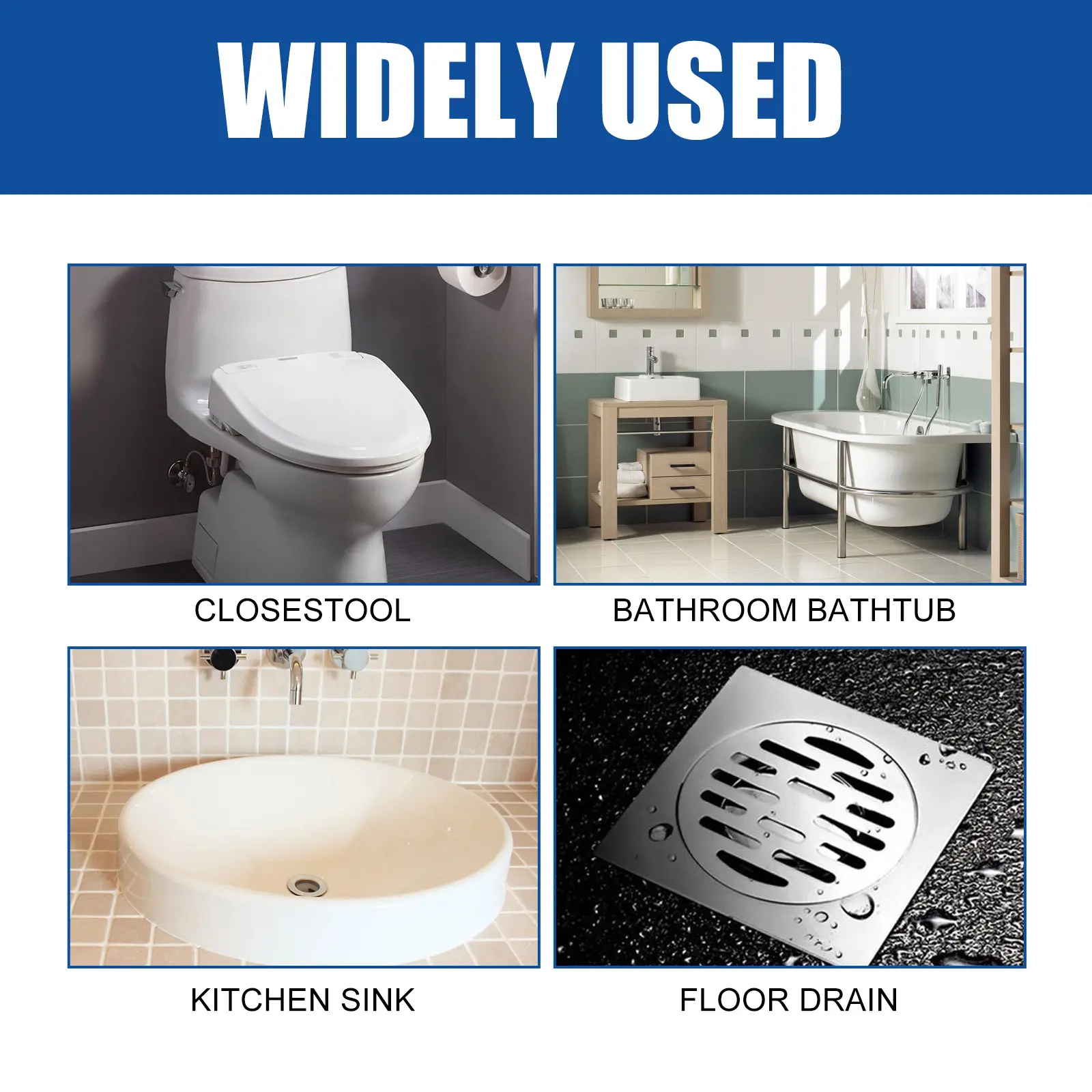 Jakehoe Pipe Unclog Cleaning Powder Kitchen Grease Toilet Clean Drain Clog Dissolving Unclog Agent-J