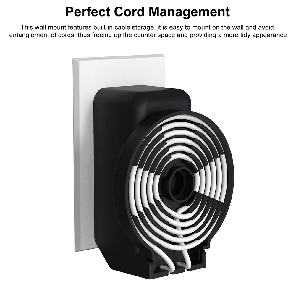 for Echo Dot Wall Mount Holder For Amazon Alexa Echo Dot 4 5 3rd Gen Speaker Bracket Space Saving With Cord Management Stand