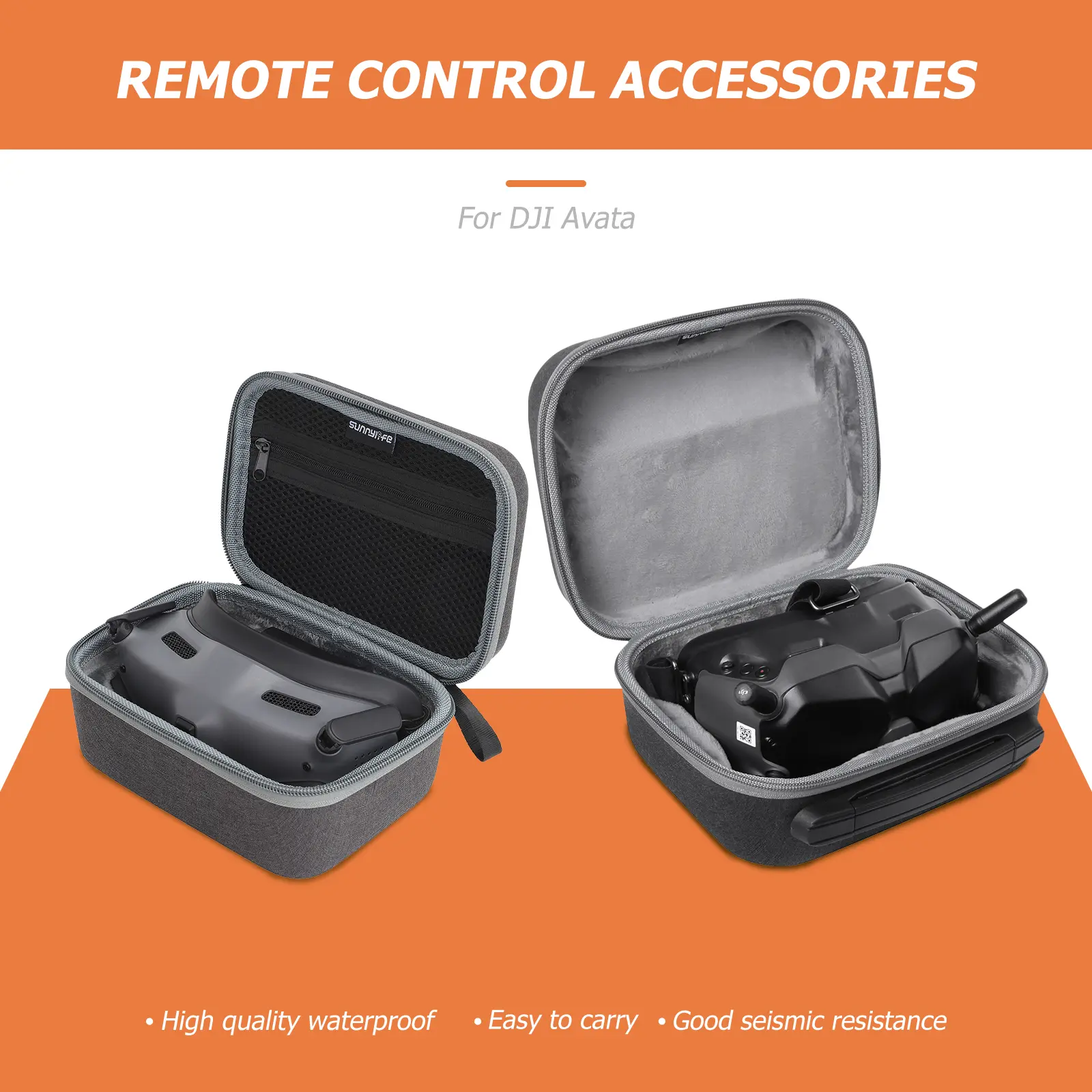 Portable Carrying Case Handbags Handheld Storage Bag Suitcase RC Drone Accessories Storage Handbags for DJI Avata FPV Goggles V2