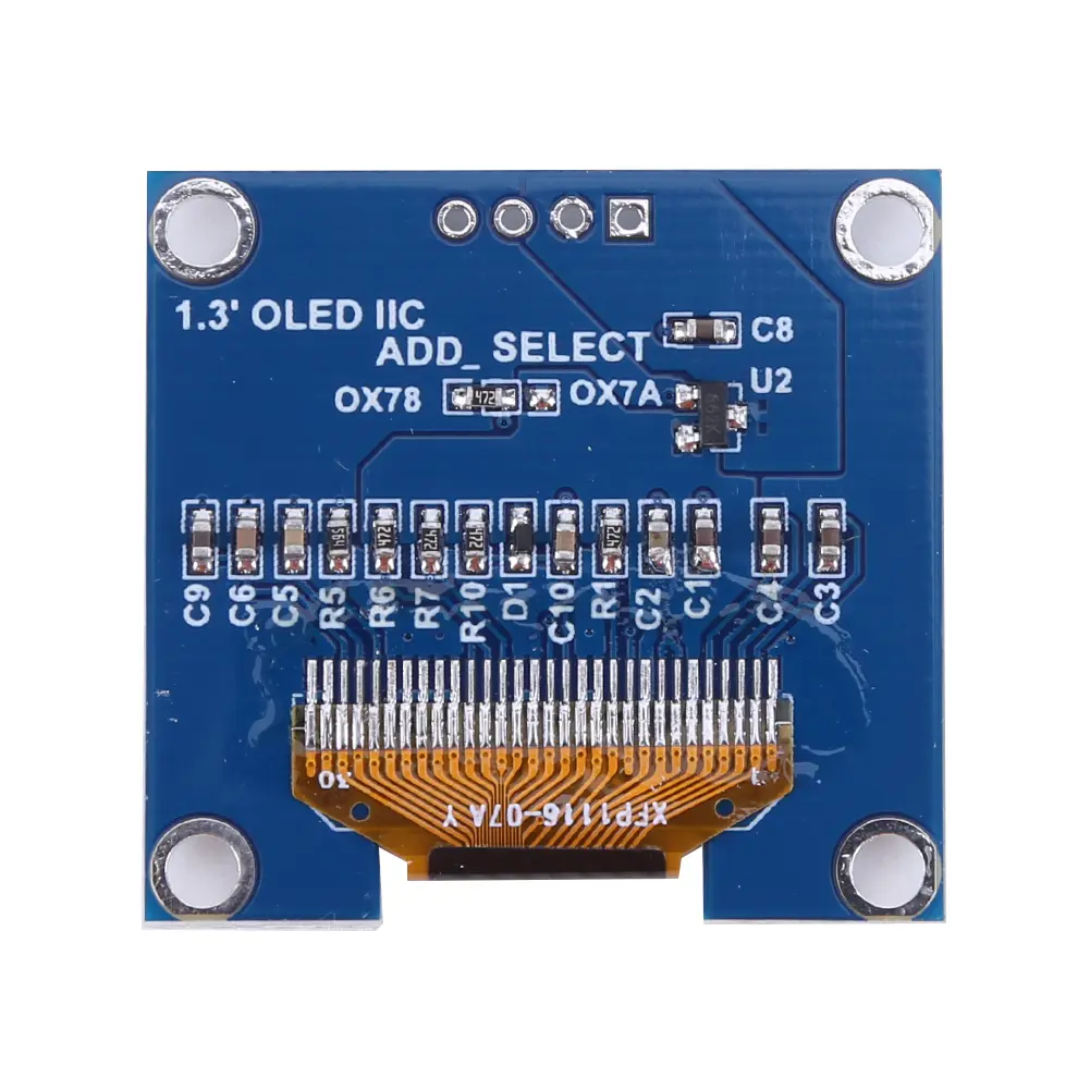 1.3 inch IIC SPI Serial 7/4Pin Blue/White OLED Display Module SSH1106 128X64 LCD Screen Board OLED Module for Arduino Raspberry