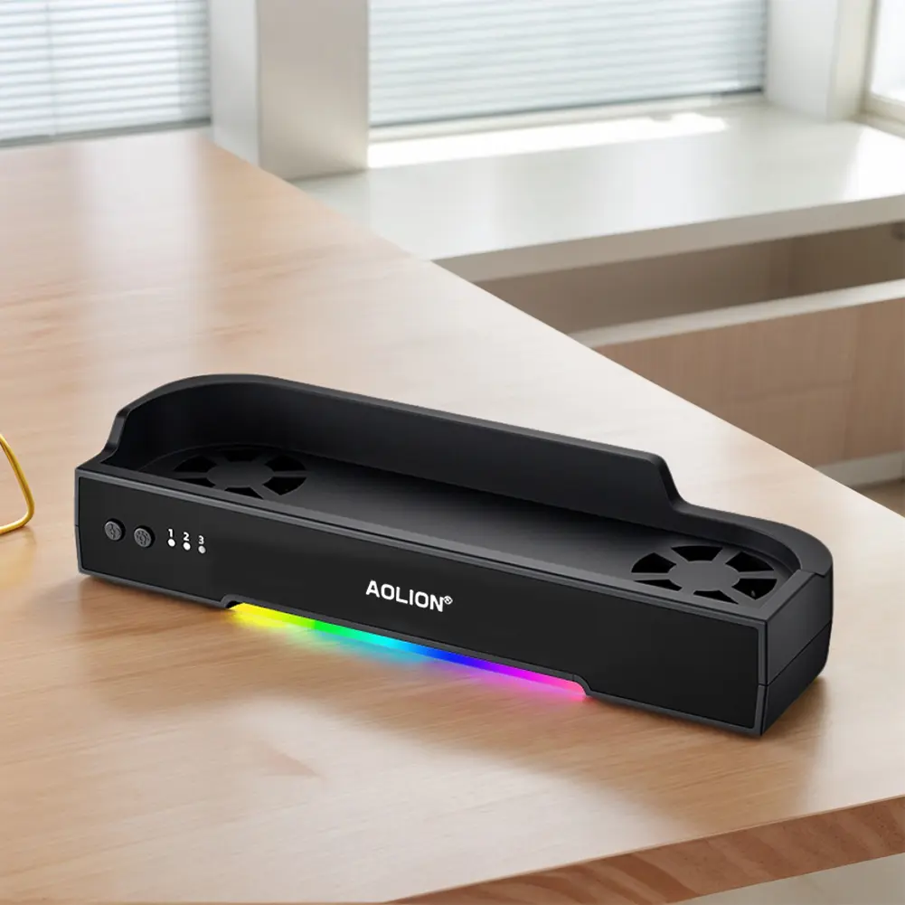 For NS2 Host Cooling Fan Base Wall Mount Game Console Base Radiator RGB Portable Heat Sink Support Gaming Accessories
