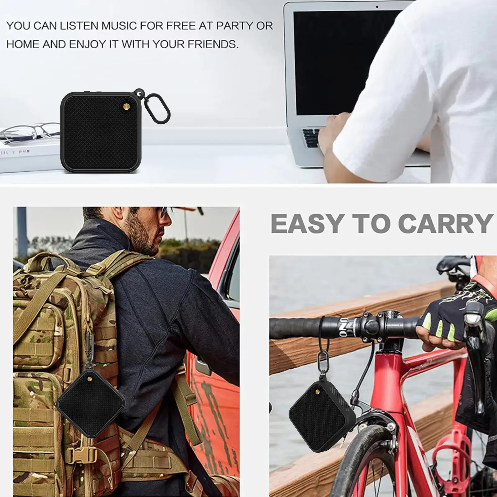 Portable Speaker Cover Silicone Shockproof Anti-fall Speaker Protective Case with Metal Hook for Marshall Willen Accessories