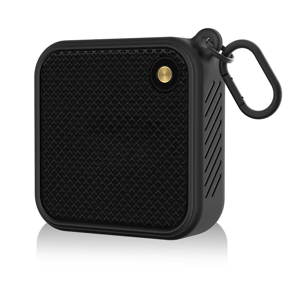 Portable Speaker Cover Silicone Shockproof Anti-fall Speaker Protective Case with Metal Hook for Marshall Willen Accessories