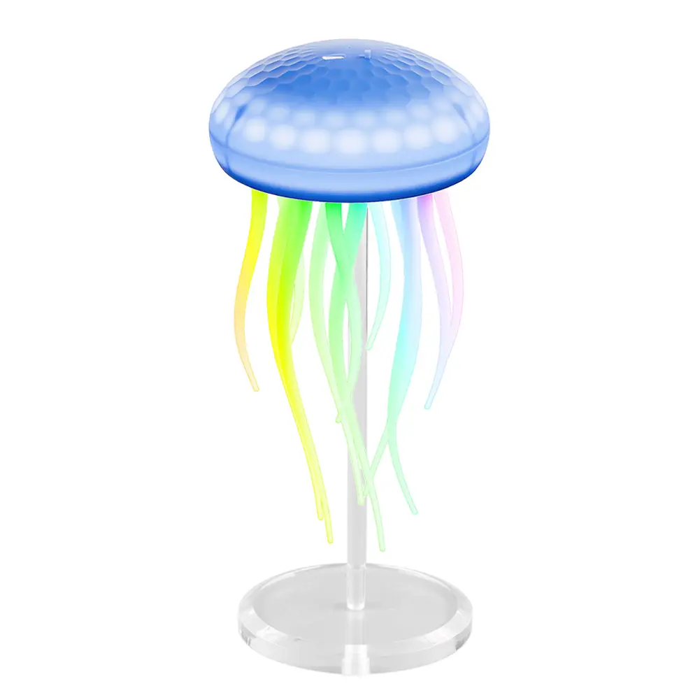 Jellyfish Light Type-C Charging Jellyfish Table Lamp Cute Jellyfish Bedside Lamp Atmosphere Night Light for Bedrooms Living Room