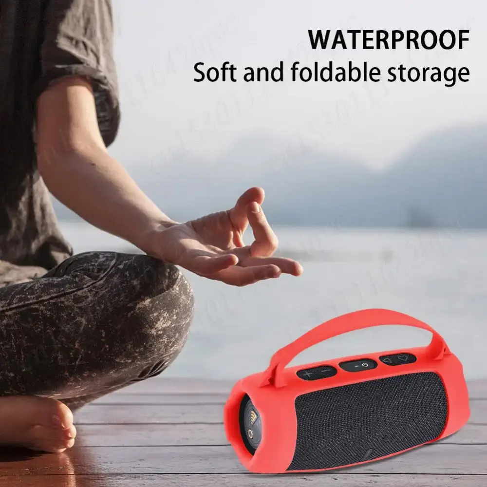 Silicone Cover Case Waterproof Travel Carrying Protective Gel Soft Skin for JBL Charge 5 Wi-Fi Wireless Speaker Protective Cover