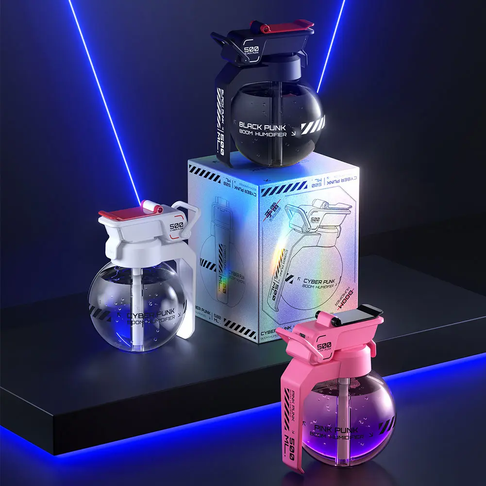 2025 Creative Grenade Air Humidifier Decorative Grenade Essential Oil Diffuser Aromatherapy Diffuser Aroma Diffuser for Home